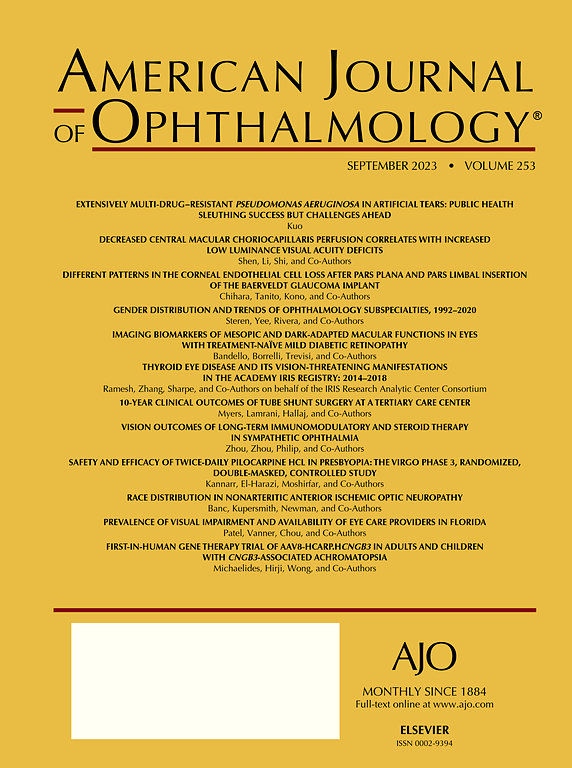 Go to journal home page - American Journal of Ophthalmology
